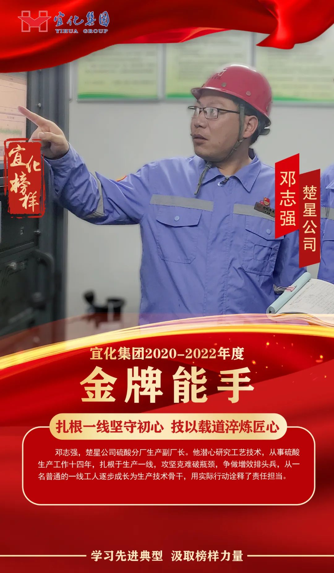 【宜化榜樣】金牌能手鄧志強(qiáng)：扎根一線堅(jiān)守初心，技以載道淬煉匠心