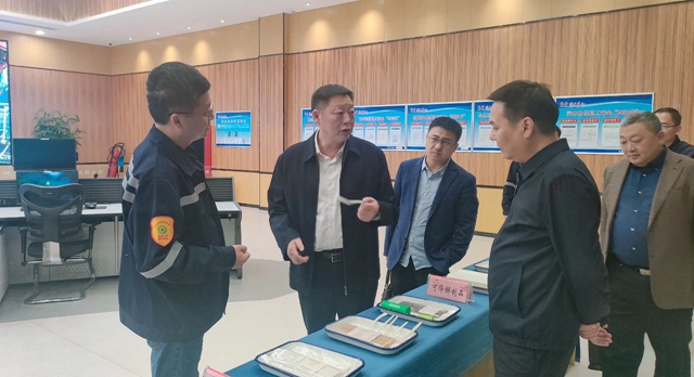 宜昌市國(guó)資委黨委書記、主任黃智華到降解新材料公司調(diào)研指導(dǎo)工作(圖1)